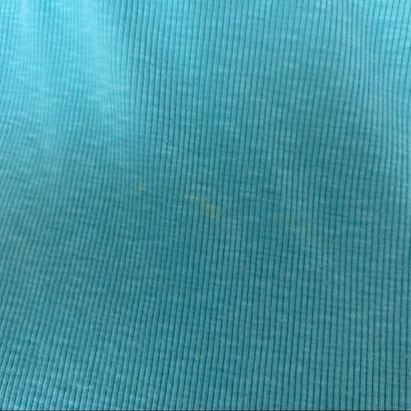 Free People Ribbed Tank Top Teal Sz Small - Picture 9 of 10